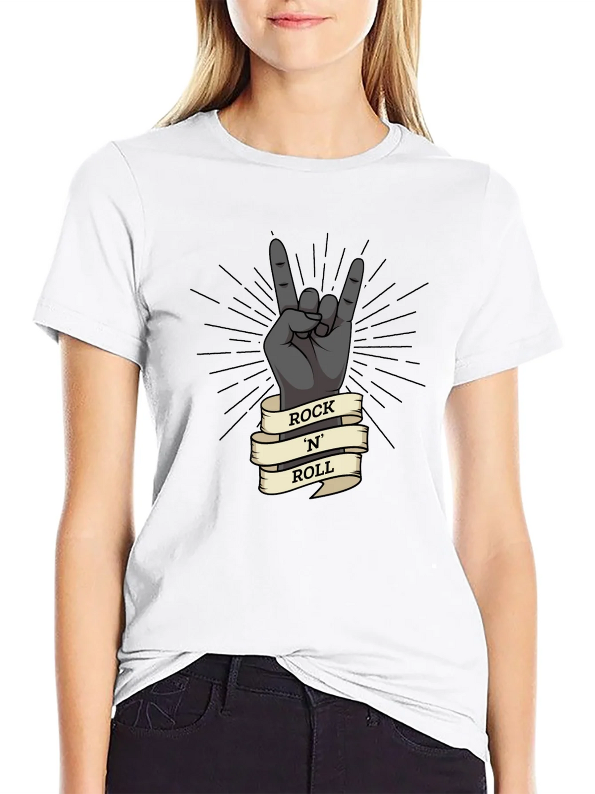 Rock N Roll Hand Gesture Graphic T-Shirt product image 11