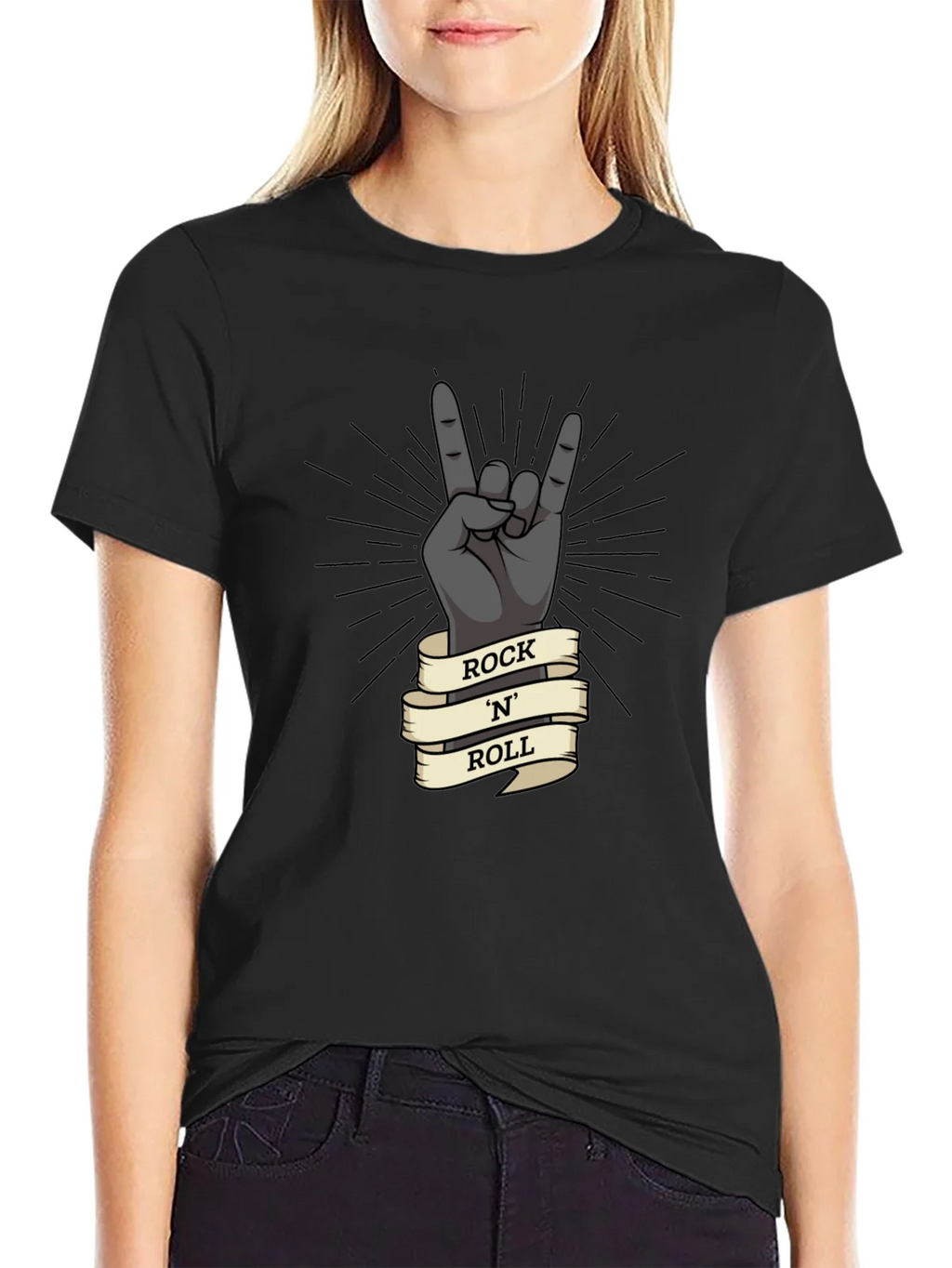 Rock N Roll Hand Gesture Graphic T-Shirt product image 5