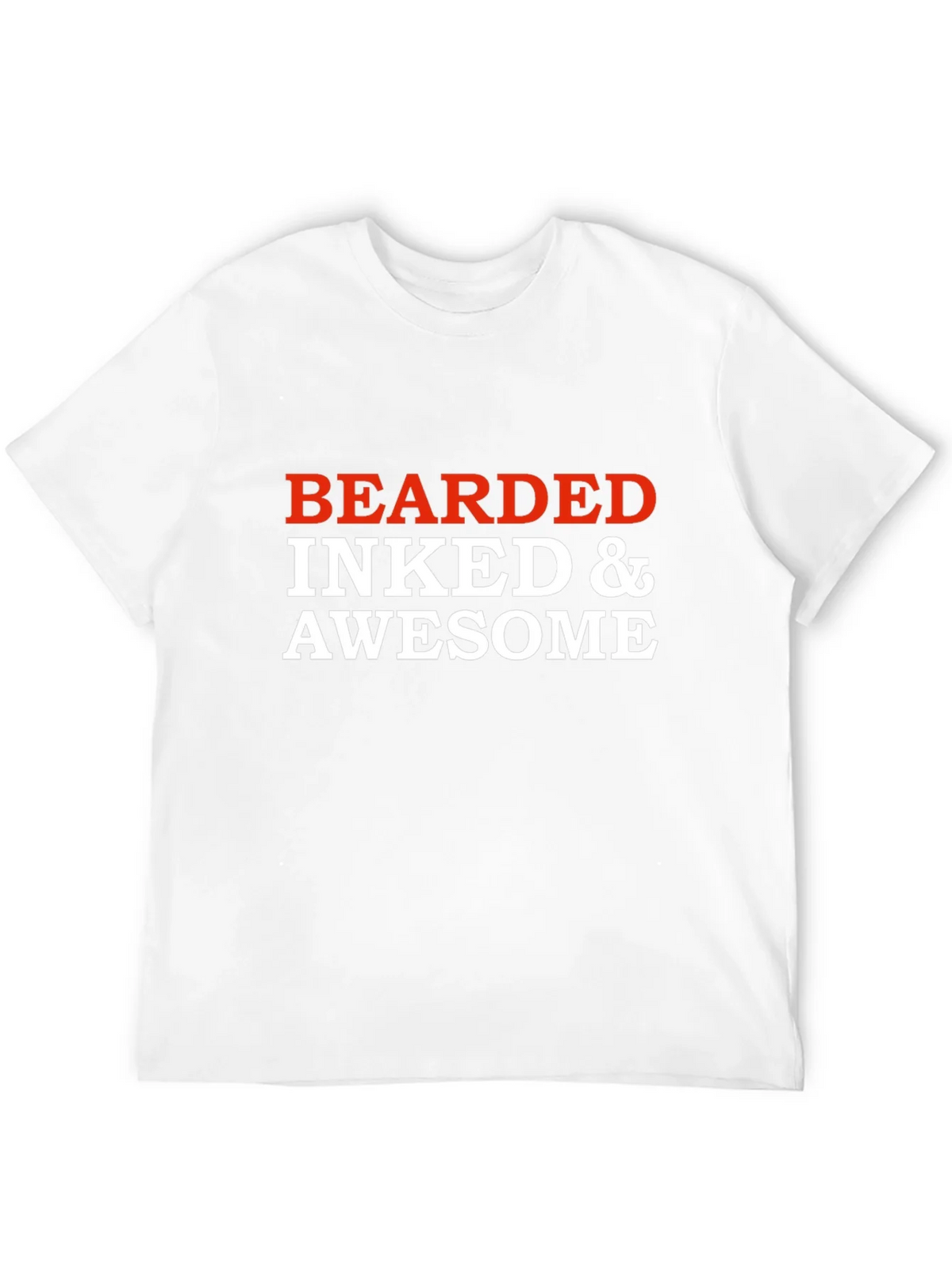 Bearded Inked & Awesome Graphic T-Shirt - Black product image 3
