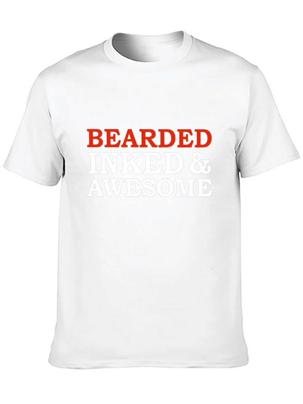 Bearded Inked & Awesome Graphic T-Shirt - Black product image 12
