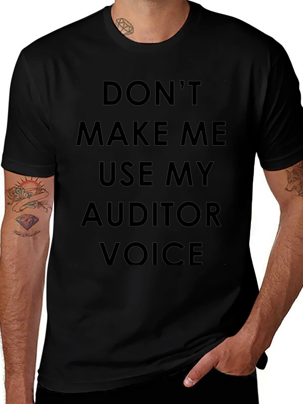 Auditor Voice T-Shirt - Funny Accounting Tee product image 1