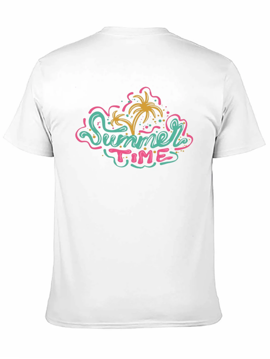 Summer Time Graphic Tee - Black Casual T-Shirt product image 2