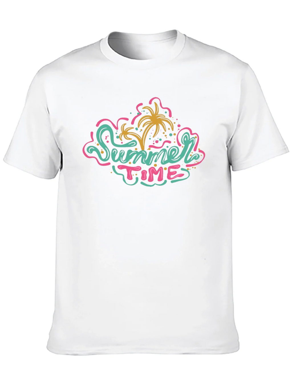 Summer Time Graphic Tee - Black Casual T-Shirt product image 12