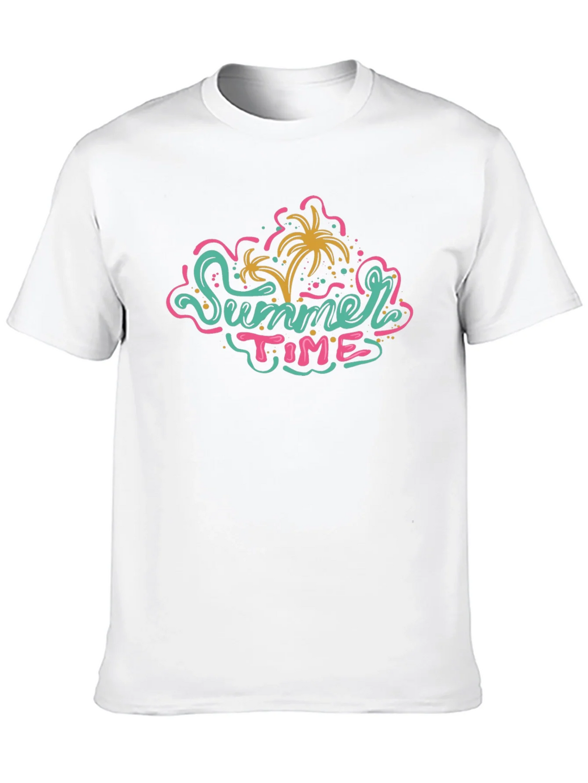 Summer Time Graphic Tee - Black Casual T-Shirt product image 12