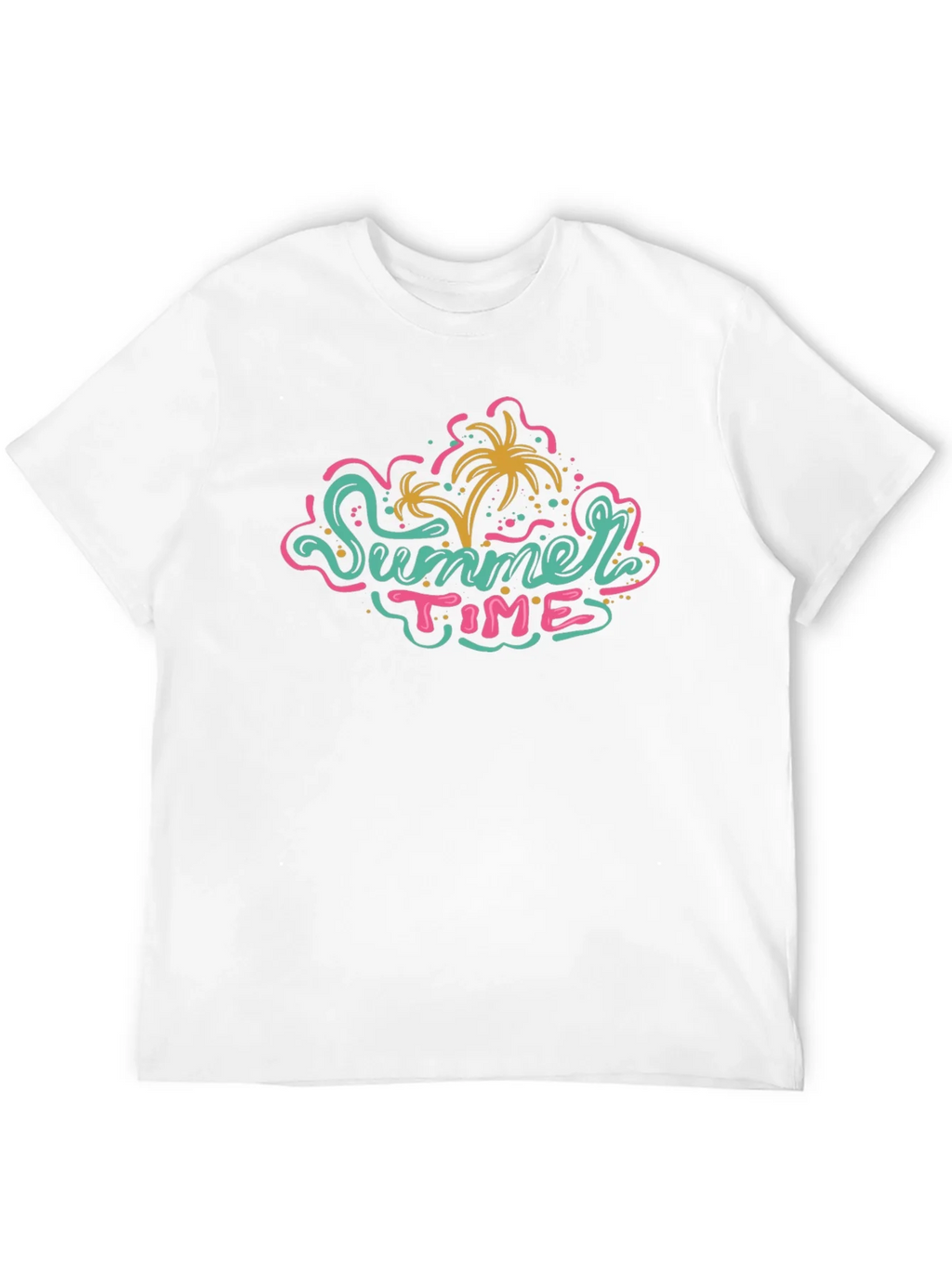 Summer Time Graphic Tee - Black Casual T-Shirt product image 3
