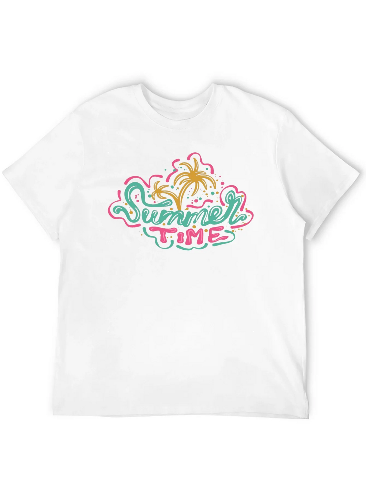 Summer Time Graphic Tee - Black Casual T-Shirt product image 3