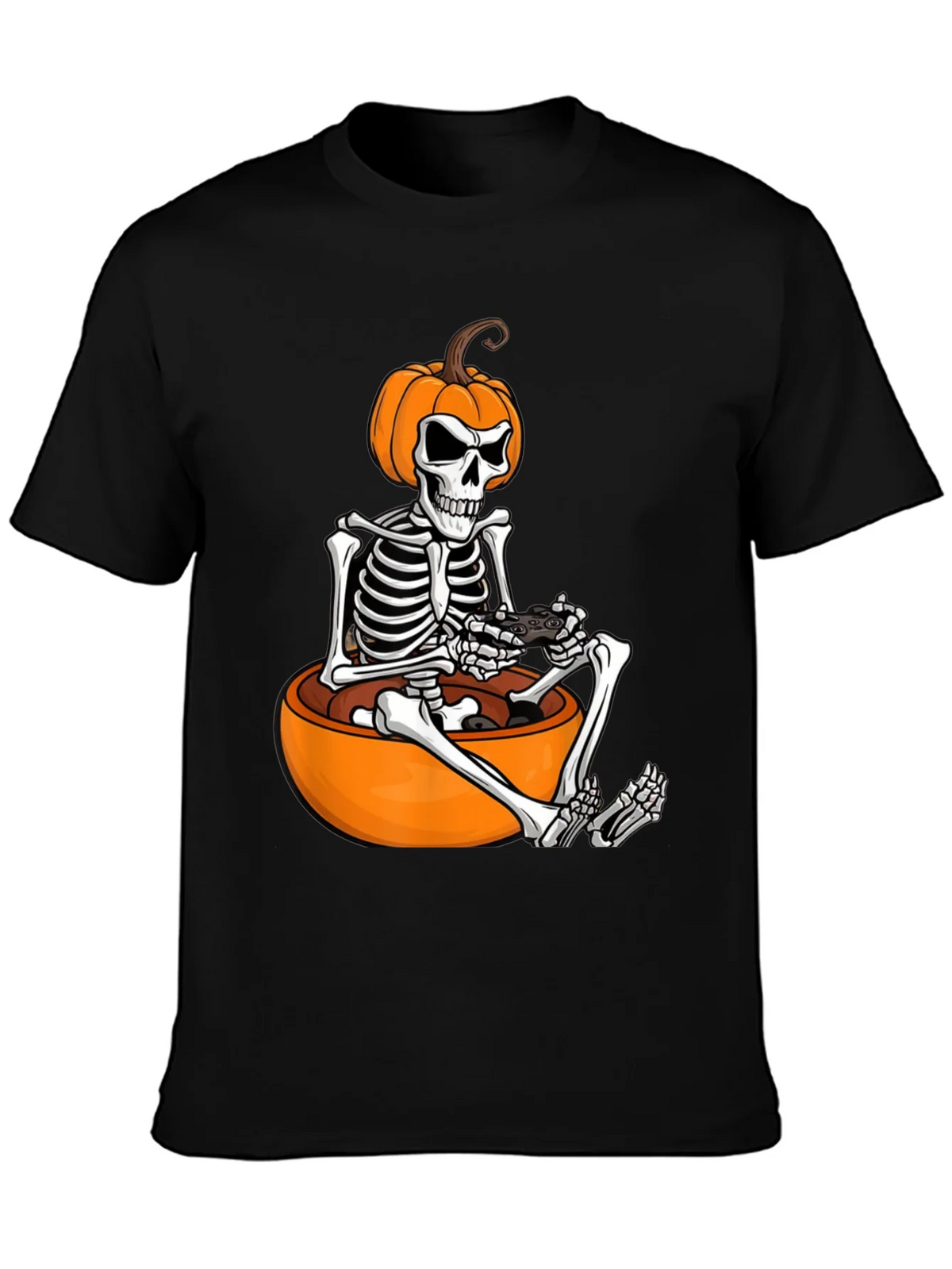 Halloween Gamer Skeleton T-Shirt product image 6