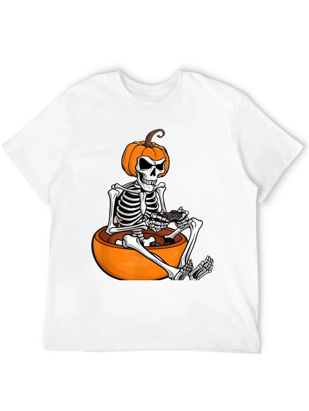 Halloween Gamer Skeleton T-Shirt product image 3