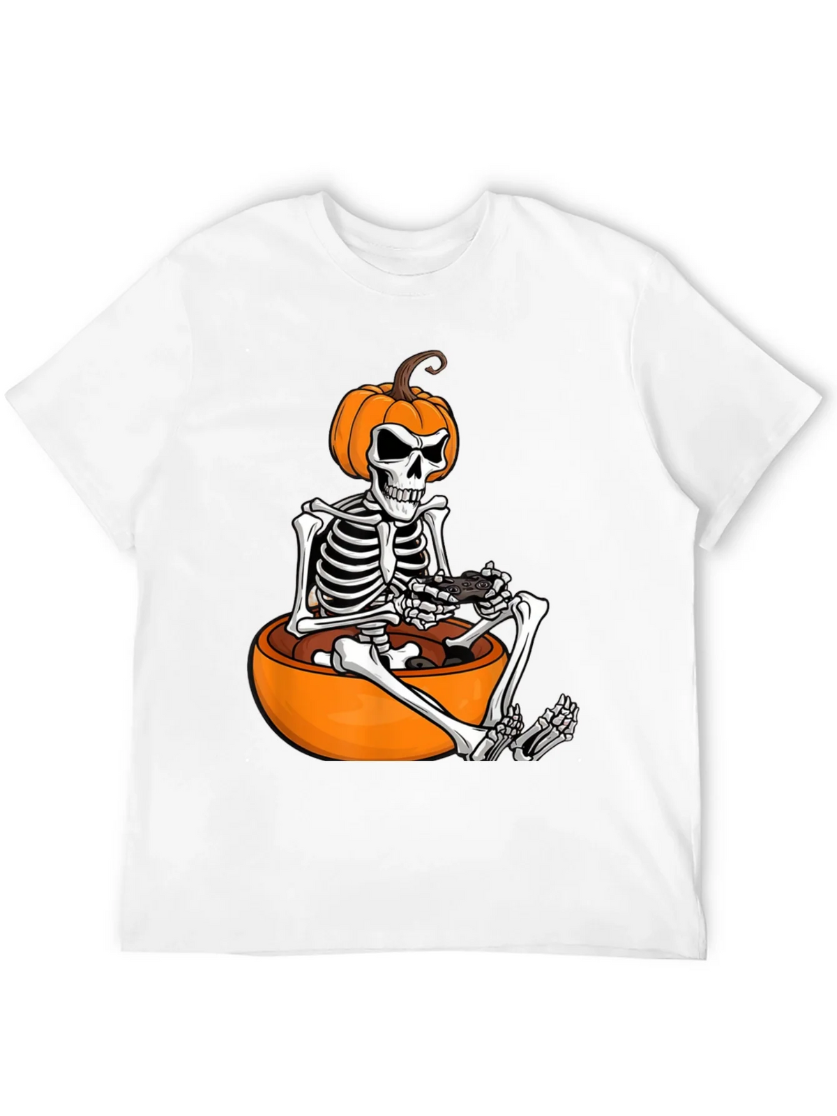 Halloween Gamer Skeleton T-Shirt product image 3