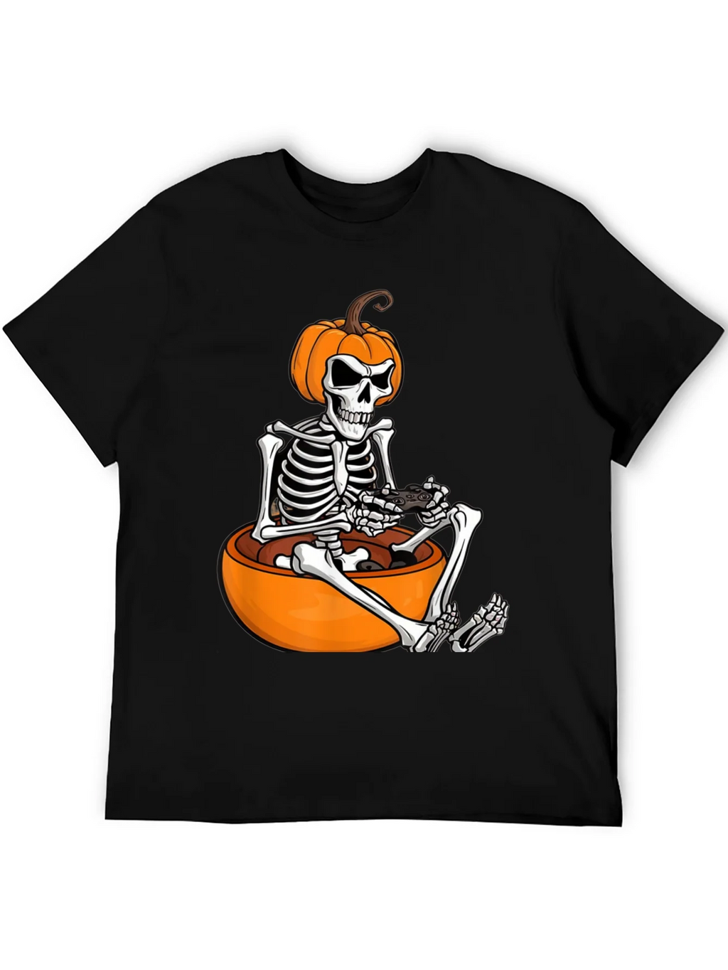 Halloween Gamer Skeleton T-Shirt product image 8