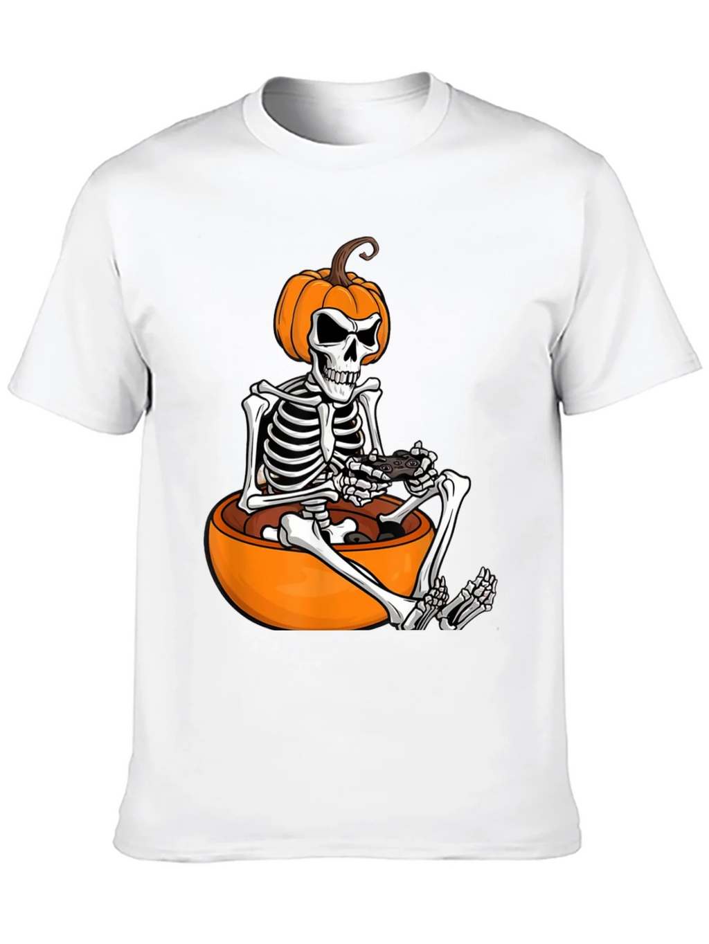 Halloween Gamer Skeleton T-Shirt product image 12