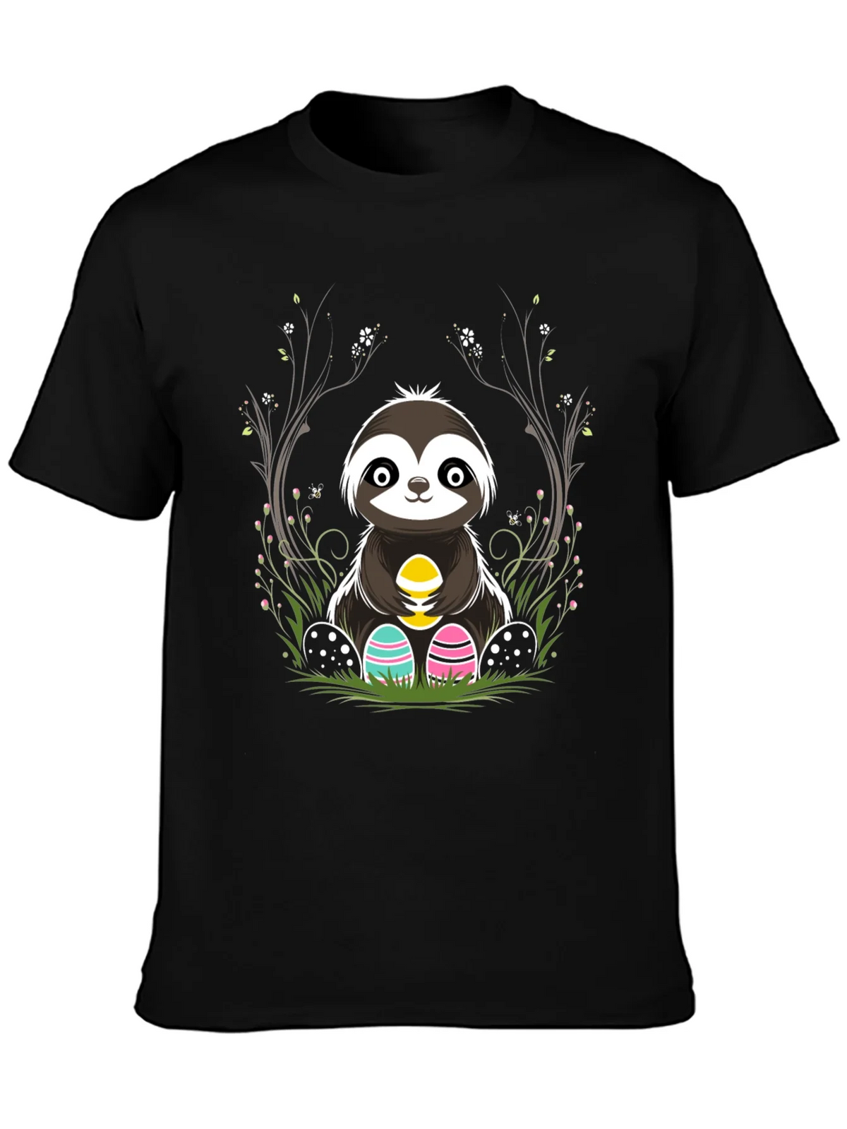 Cute Sloth Easter Egg T-Shirt product image 1