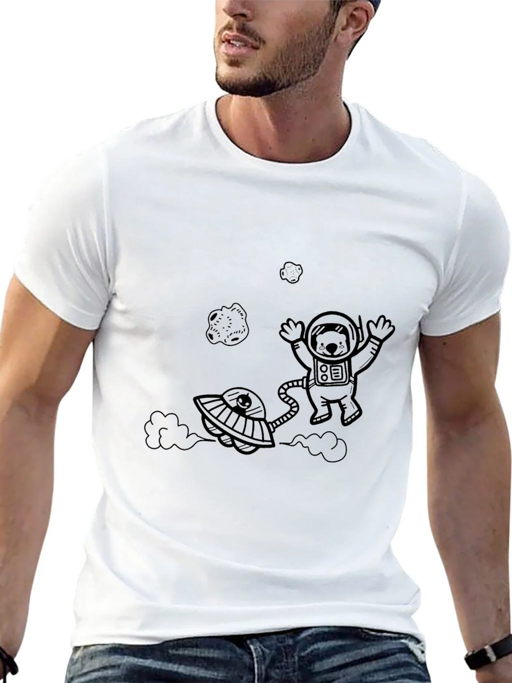 Astronaut Bear Graphic Tee product image 4