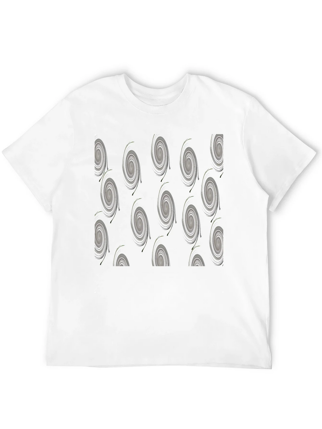 Modern Swirl Pattern Black T-Shirt product image 3
