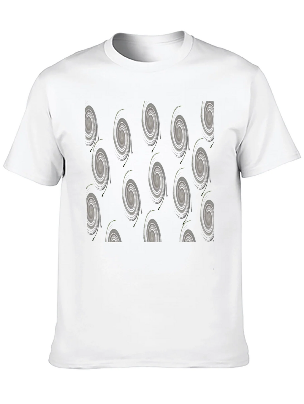 Modern Swirl Pattern Black T-Shirt product image 12