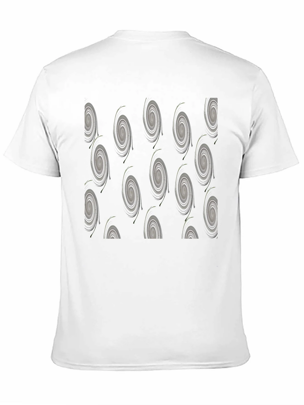 Modern Swirl Pattern Black T-Shirt product image 2