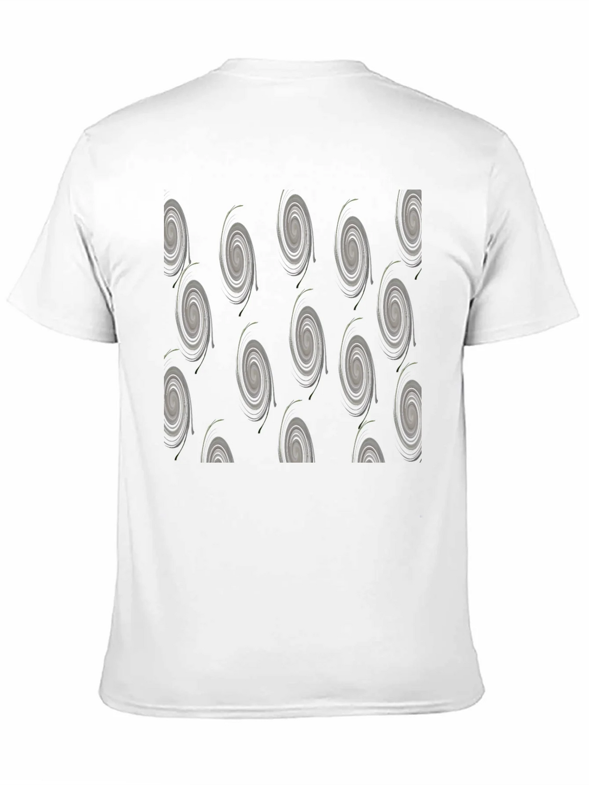 Modern Swirl Pattern Black T-Shirt product image 2