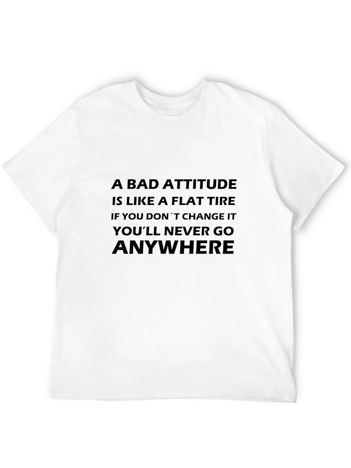Attitude Flat Tire Graphic T-Shirt product image 3