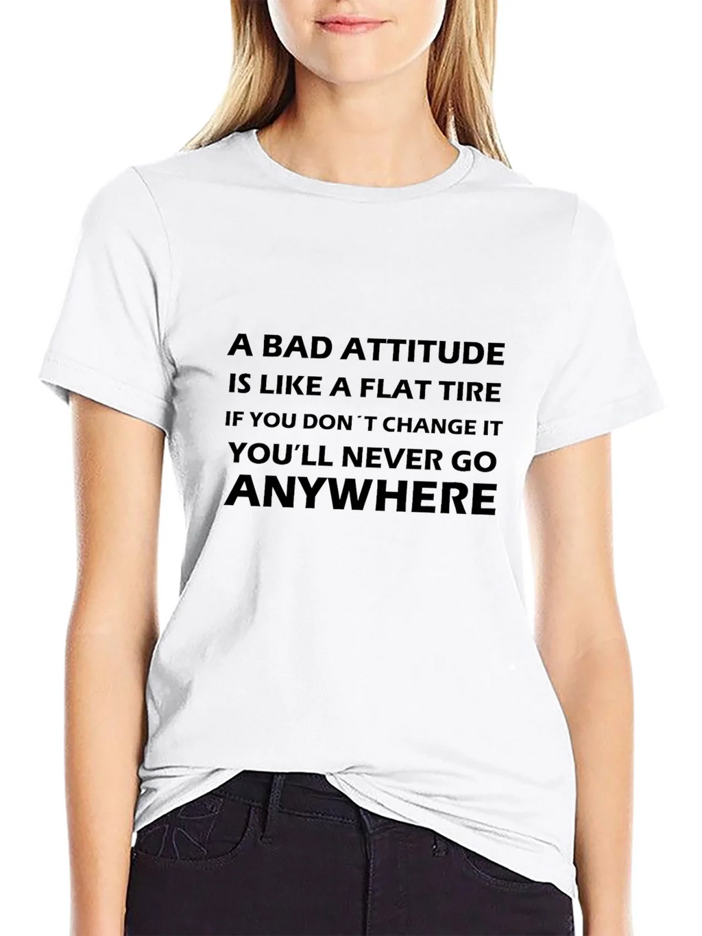 Attitude Flat Tire Graphic T-Shirt product image 11