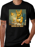 Nervous But Ready Cat Pharaoh T-Shirt product image 1