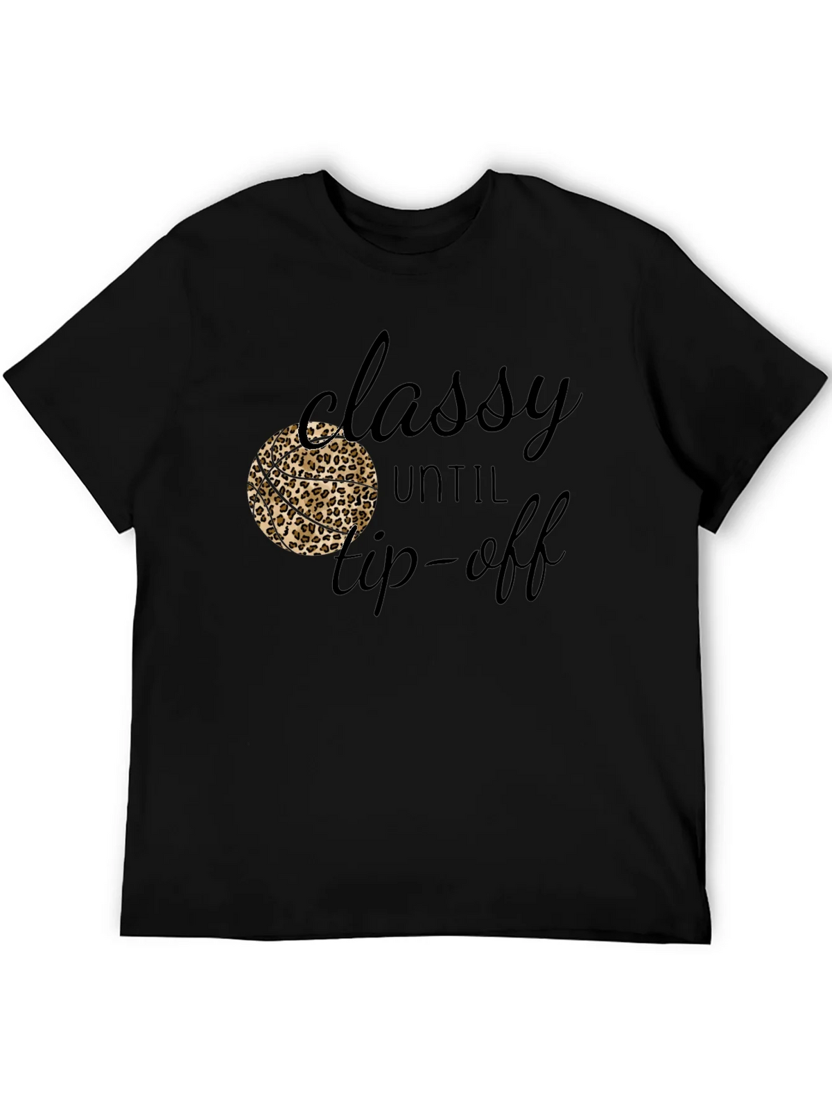 Classy Until Tip-Off Black Graphic Tee product image 3