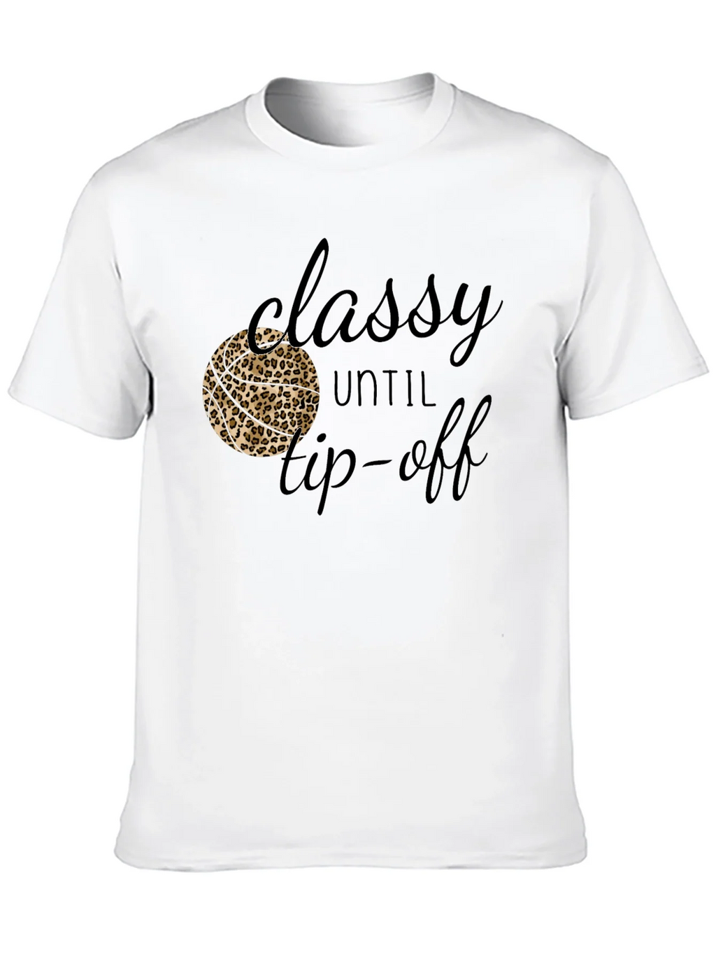Classy Until Tip-Off Black Graphic Tee product image 5