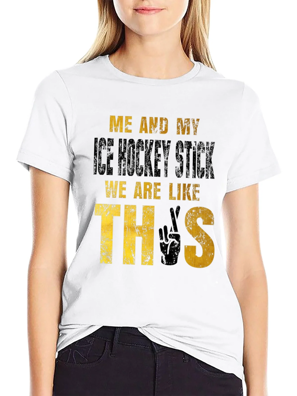 Hockey Fan T-Shirt: Me and My Ice Stick product image 11