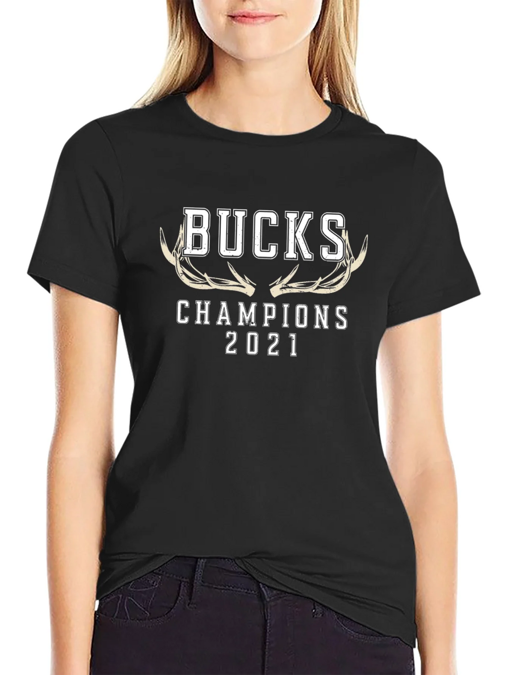 Bucks Champions 2021 Black T-Shirt product image 5