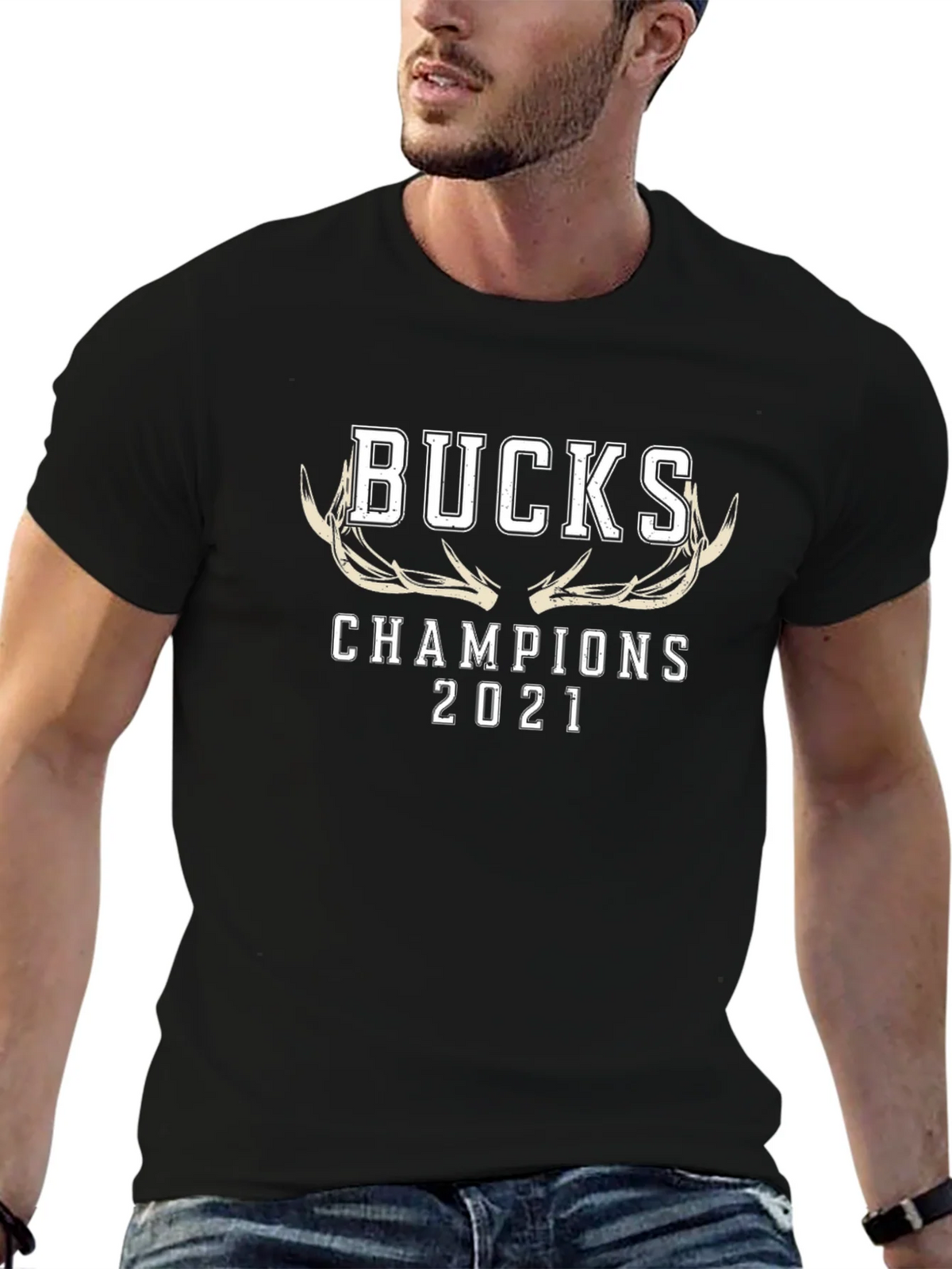 Bucks Champions 2021 Black T-Shirt product image 9