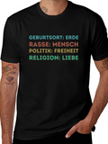 Birthplace Earth Human Race Freedom Love T-Shirt product image 1