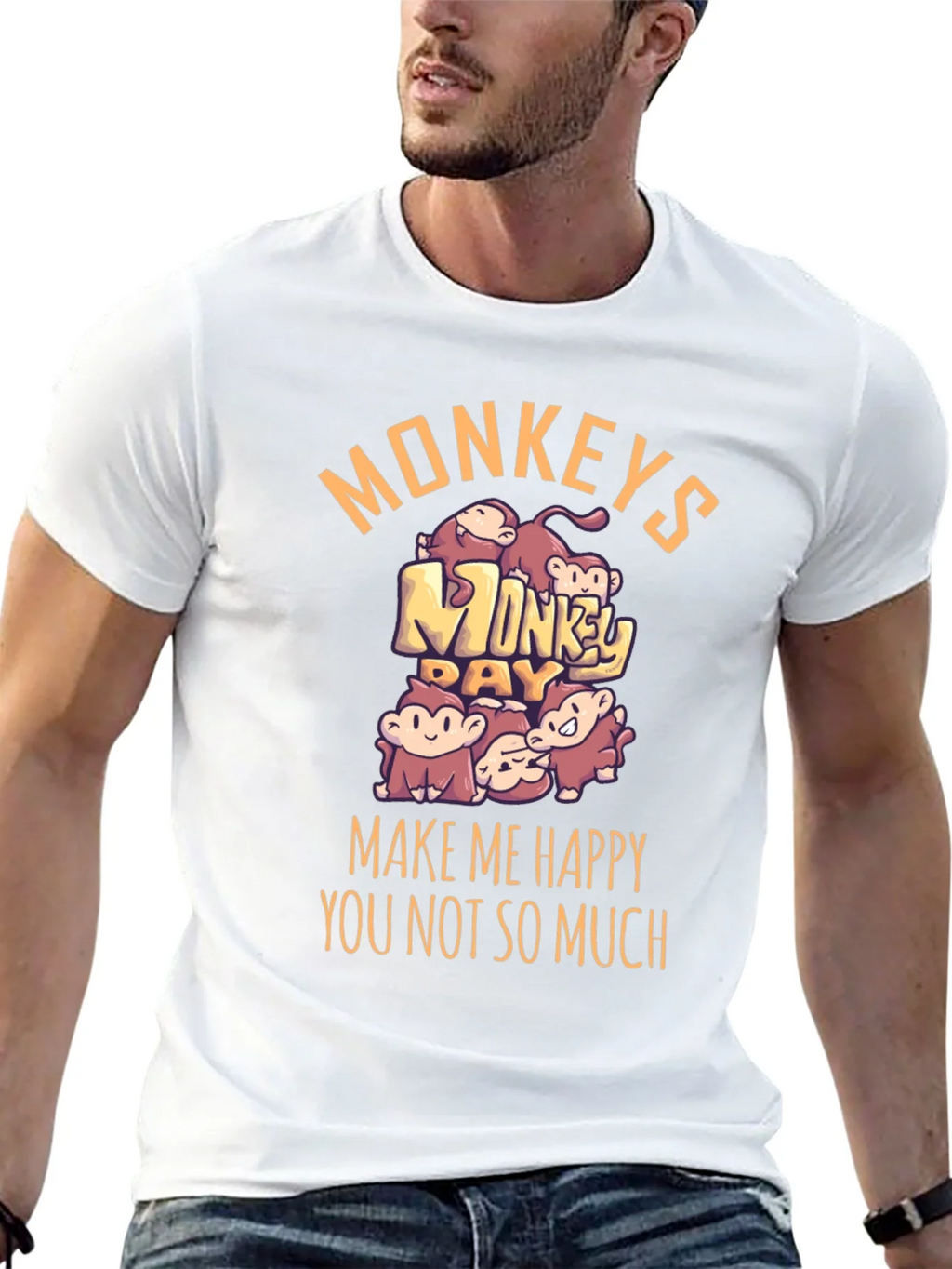 Monkey Day Graphic Tee - Make Me Happy product image 2