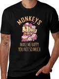 Monkey Day Graphic Tee - Make Me Happy product image 1