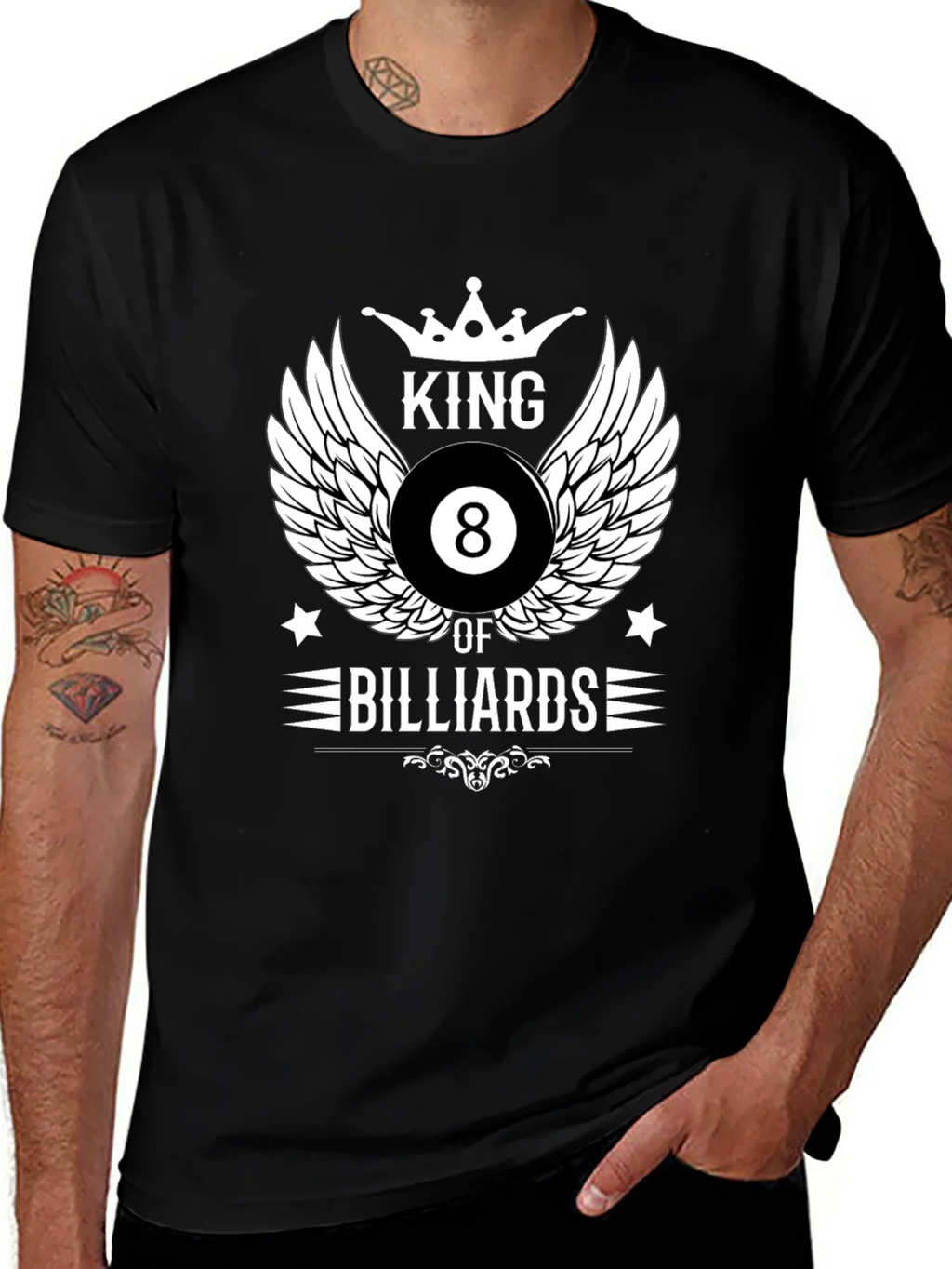 King of Billiards Graphic T-Shirt - Black product image 1