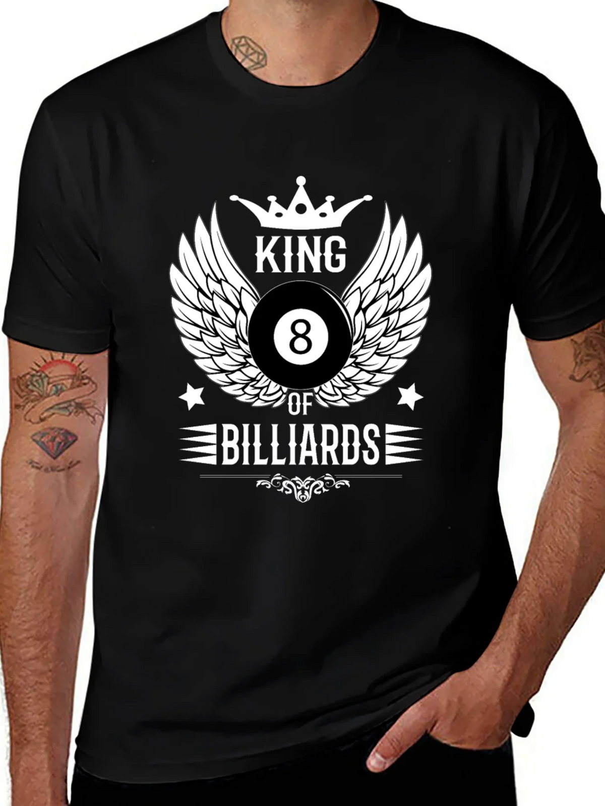 King of Billiards Graphic T-Shirt - Black product image 1