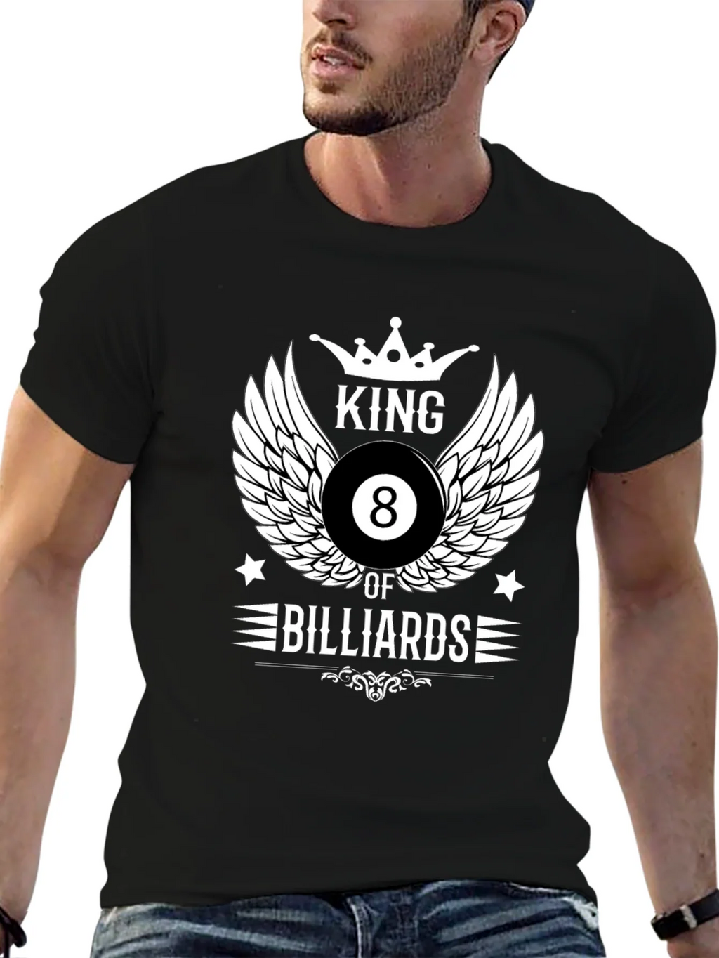 King of Billiards Graphic T-Shirt - Black product image 9