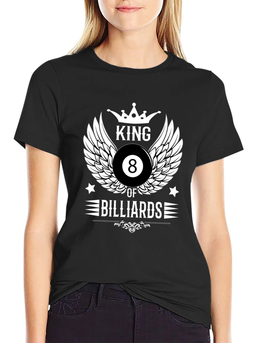 King of Billiards Graphic T-Shirt - Black product image 5