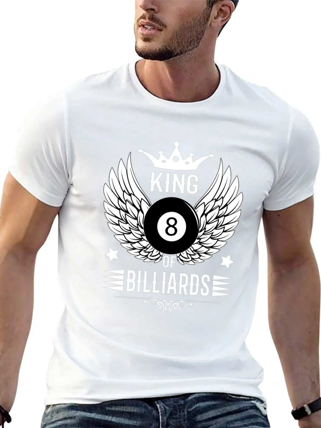 King of Billiards Graphic T-Shirt - Black product image 4