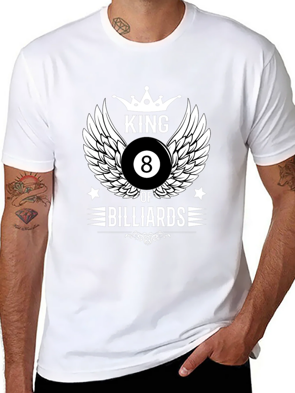 King of Billiards Graphic T-Shirt - Black product image 10