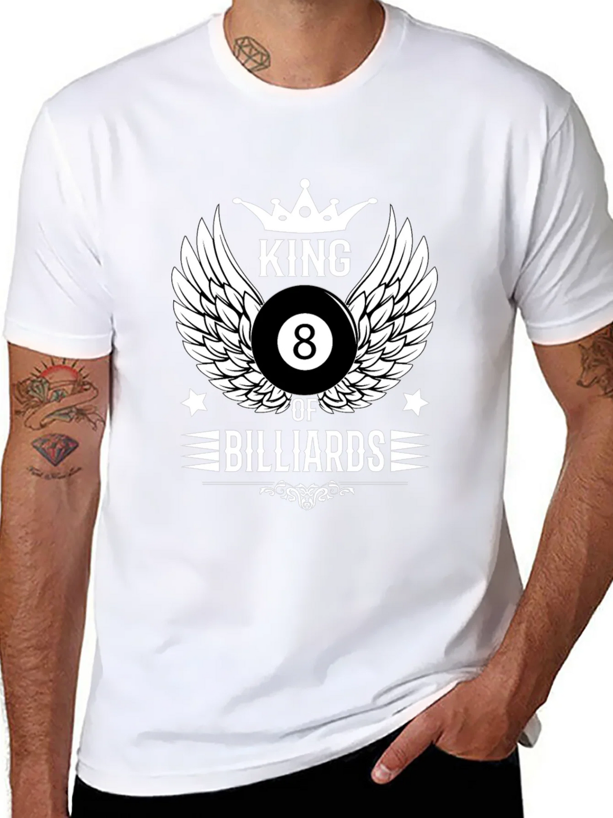King of Billiards Graphic T-Shirt - Black product image 10