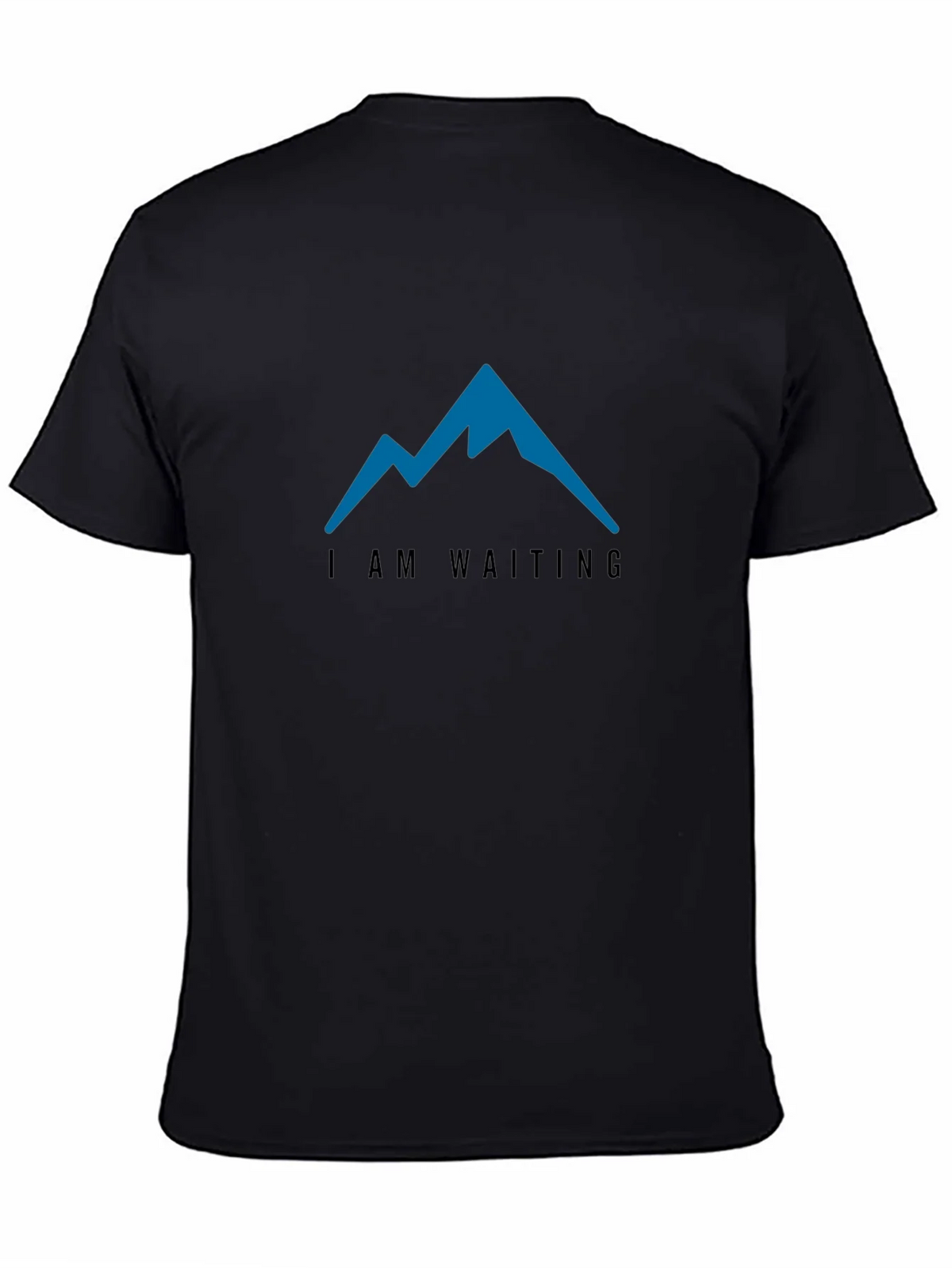 I am Waiting Mountain Tee - Mens Black T-Shirt product image 4