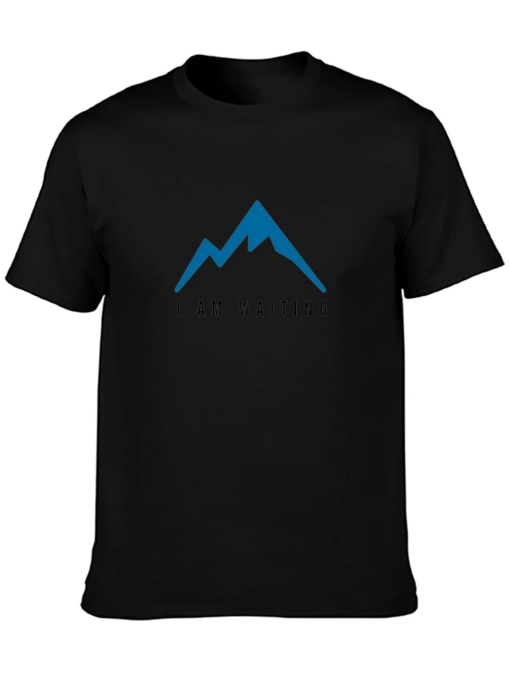 I am Waiting Mountain Tee - Mens Black T-Shirt product image 3
