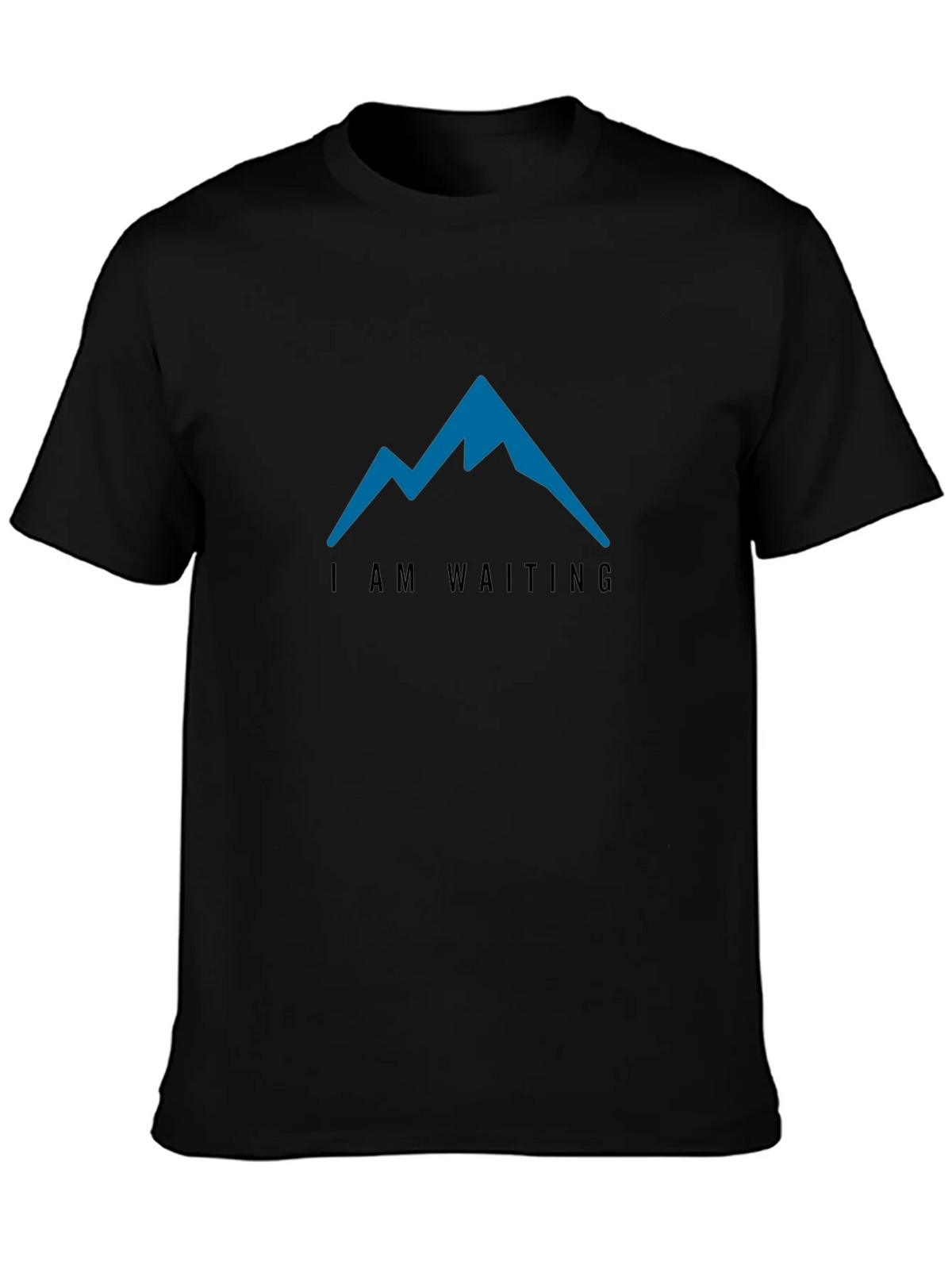 I am Waiting Mountain Tee - Mens Black T-Shirt product image 3
