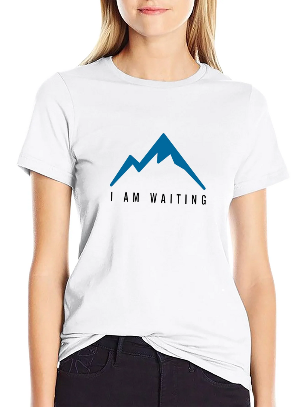 I am Waiting Mountain Tee - Mens Black T-Shirt product image 6