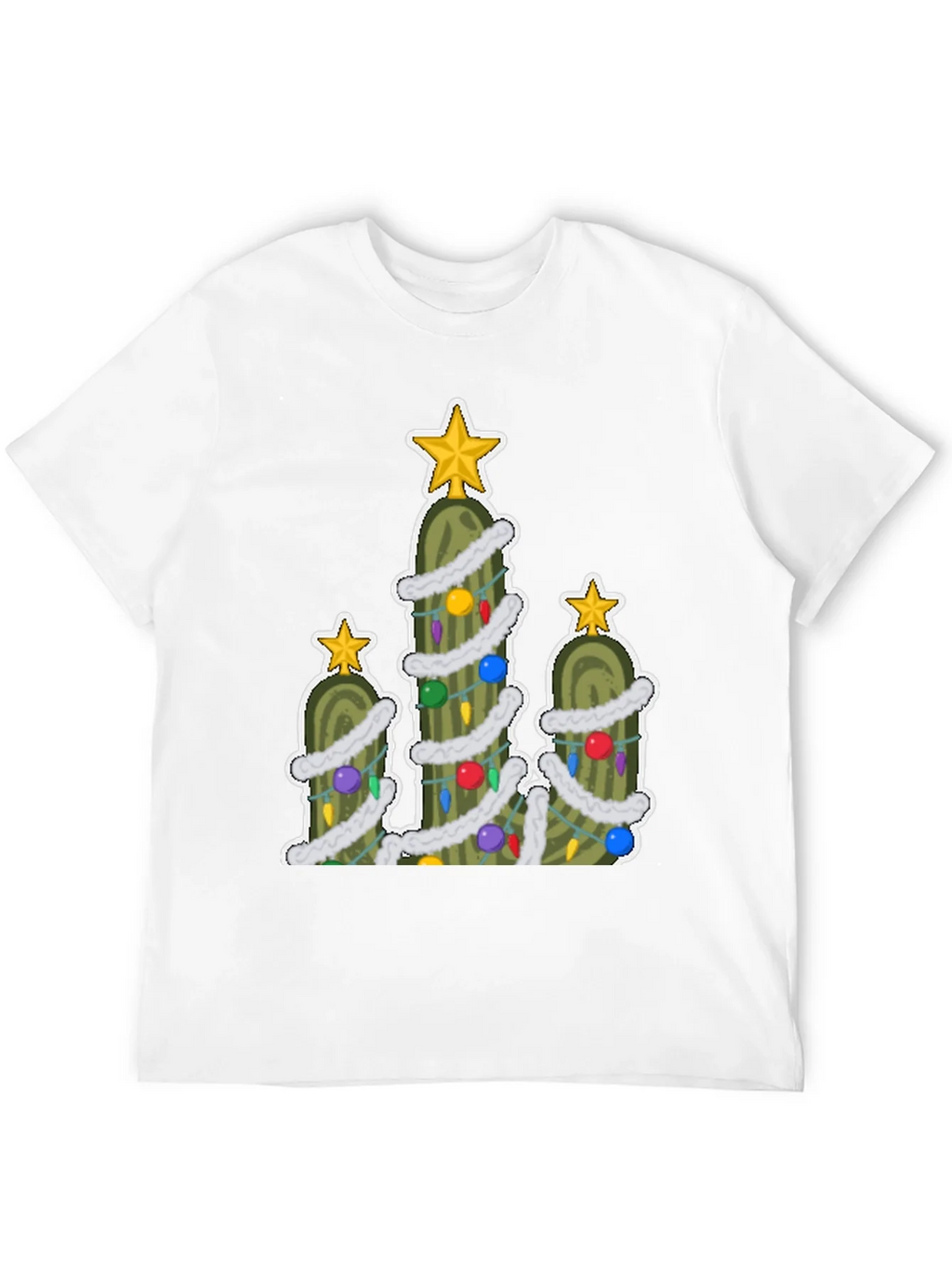 Pickle Christmas Tree T-Shirt - Holiday Fun! product image 3