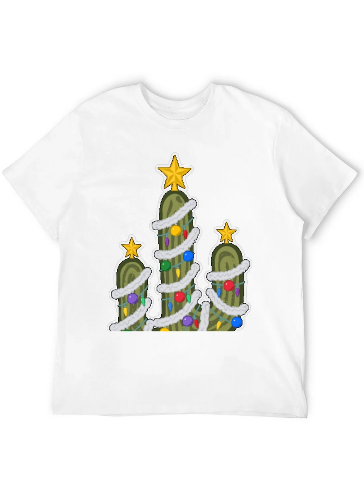 Pickle Christmas Tree T-Shirt - Holiday Fun! product image 3