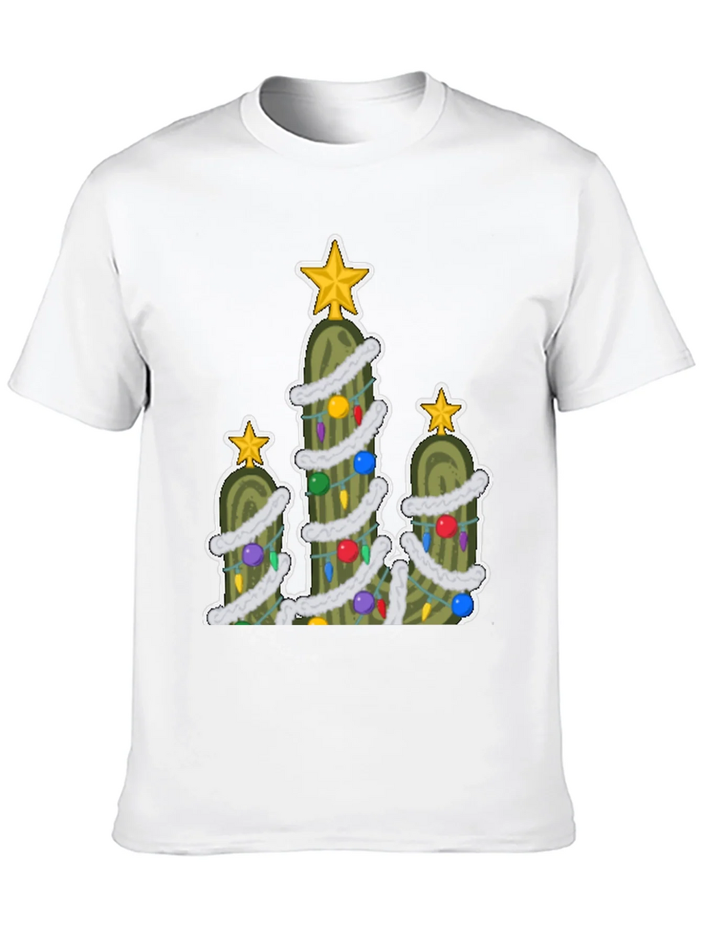 Pickle Christmas Tree T-Shirt - Holiday Fun! product image 12