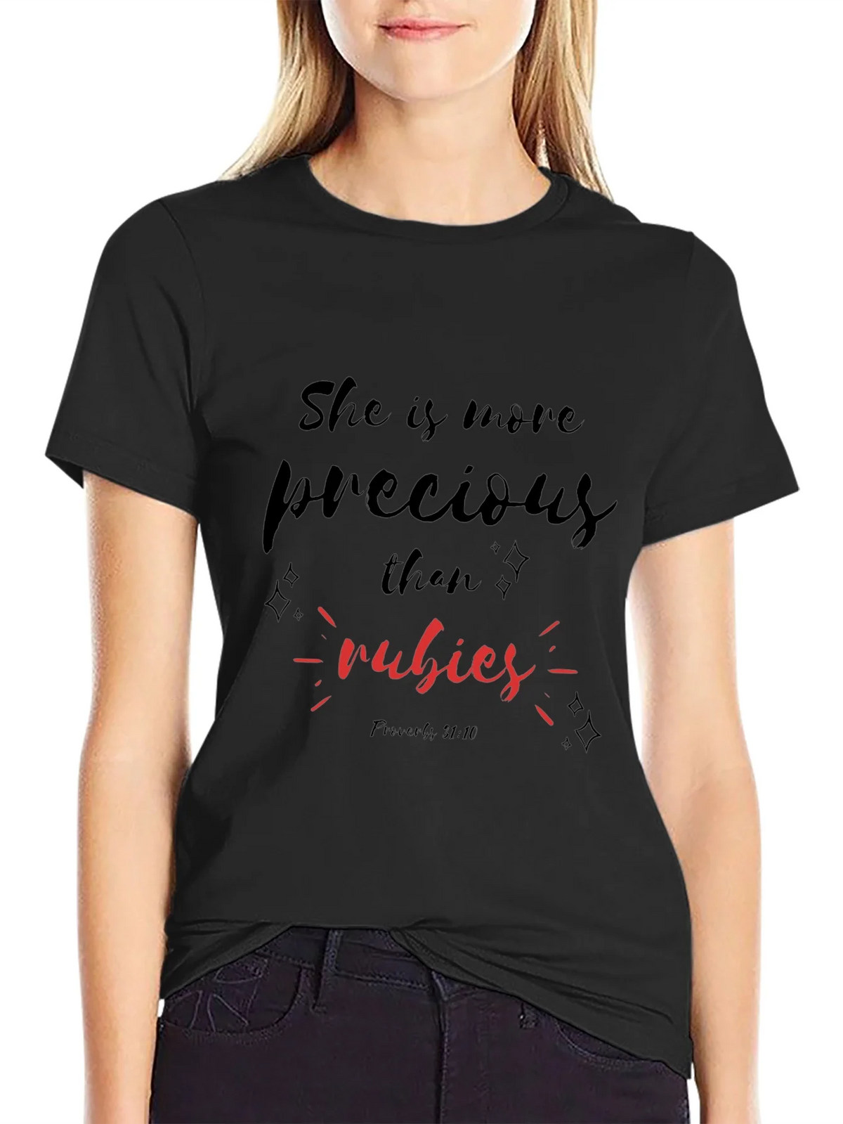 Precious Rubies Black T-Shirt product image 5
