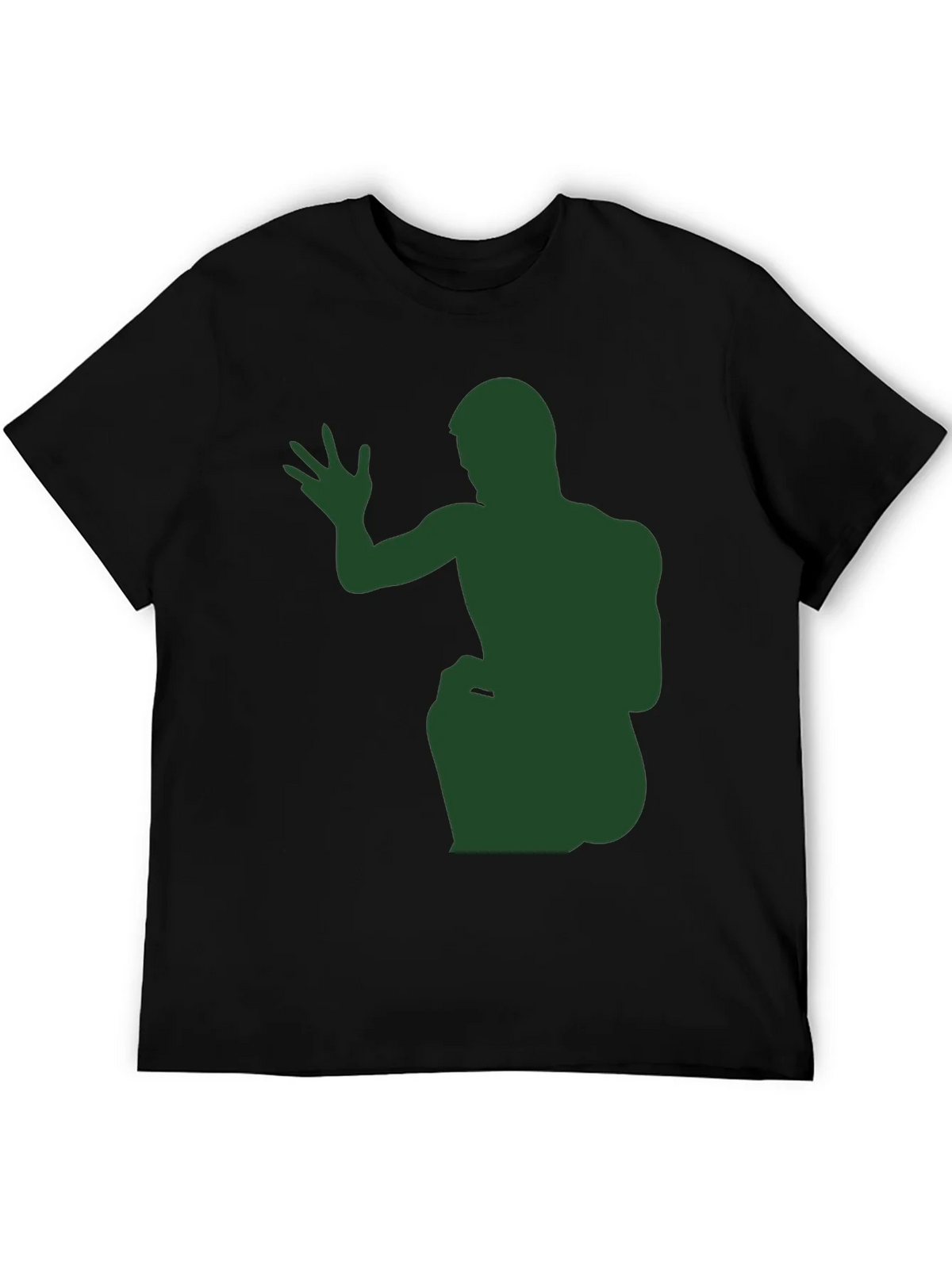Green Silhouette Graphic Tee - Black product image 1