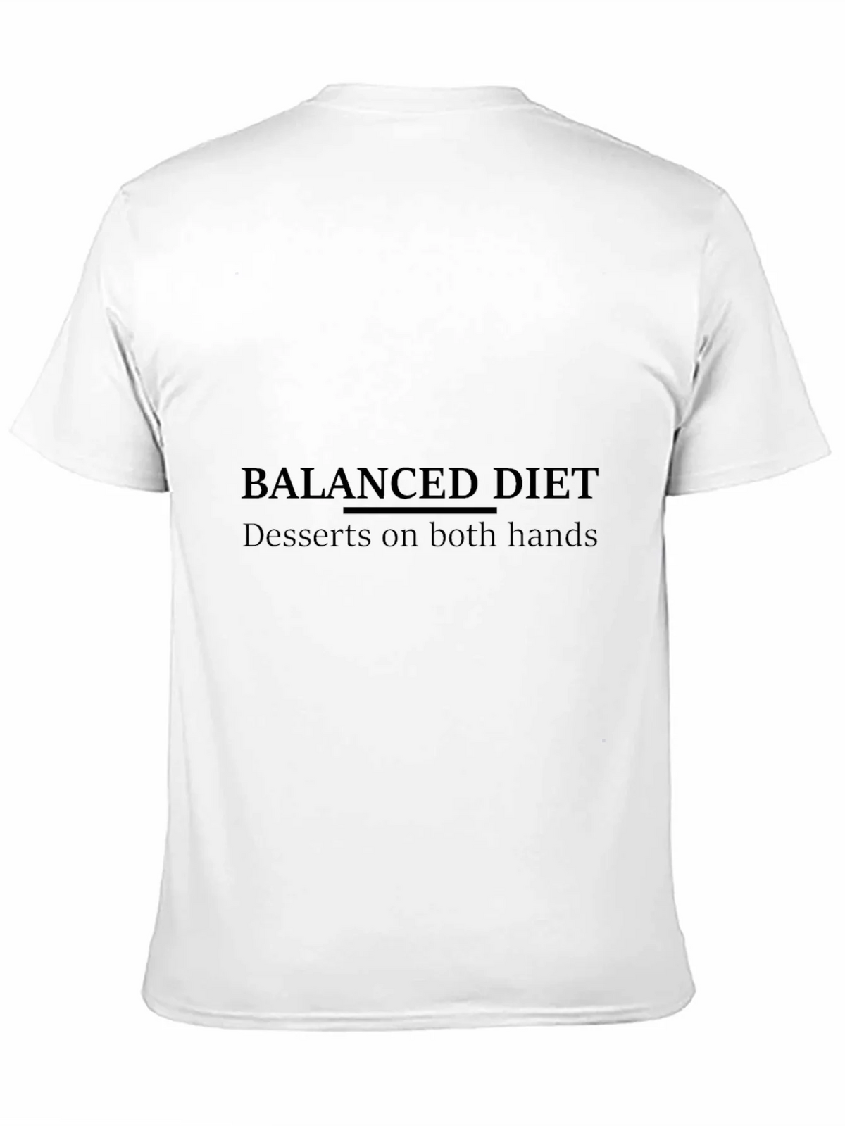 Balanced Diet Dessert T-Shirt - Humorous Graphic Tee product image 2