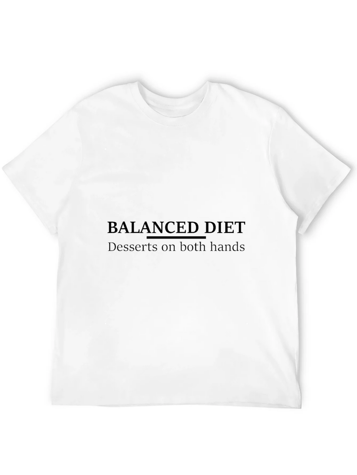 Balanced Diet Dessert T-Shirt - Humorous Graphic Tee product image 3